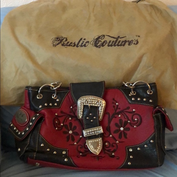 Rustic Couture Purse - Red - Picture 3 of 4